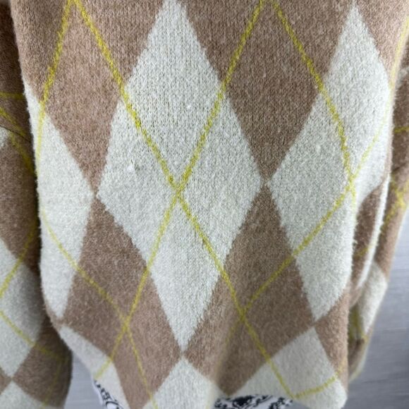 Pringle of Scotland x H&M Diamond Check Wool Blend Sweater - Picture 9 of 9